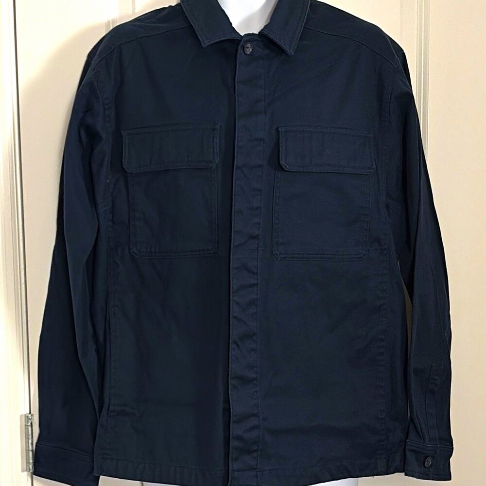 Perry Ellis Men's Blue Button Front Stretch Jacket Big & Tall Size 42